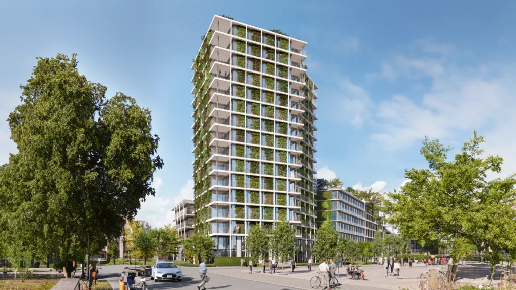 Green City Tower in Freiburg - Electrical installations, complete installation of lighting systems and emergency lighting, BMA