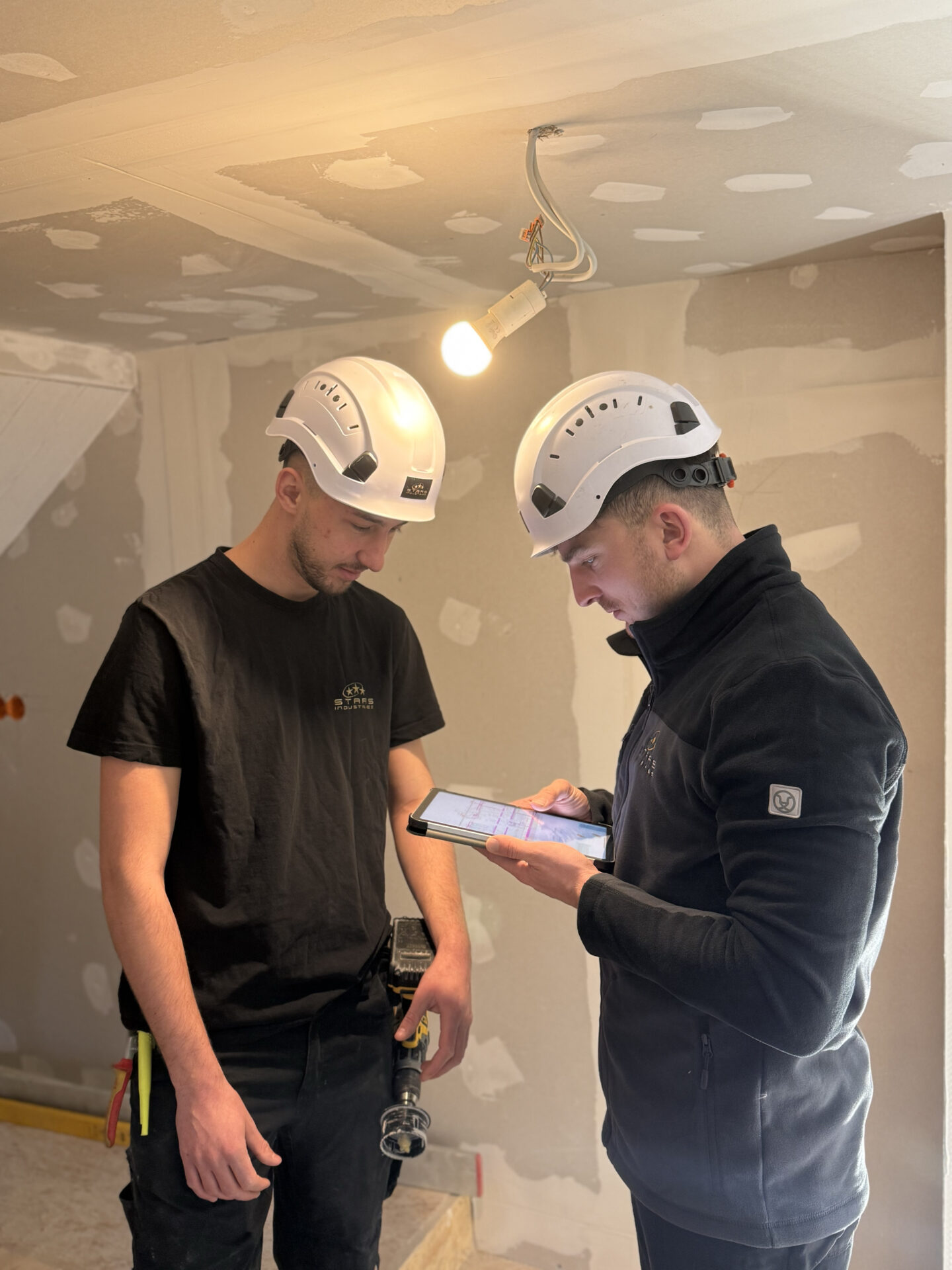 Our team reviewing project documentation – teamwork and shared success